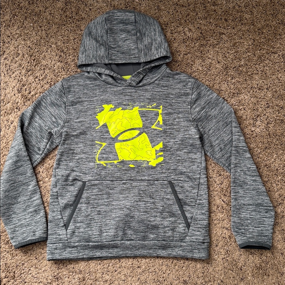 Under Armour Boys Loose Fit ColdGear Hoodie Size YLG (12)